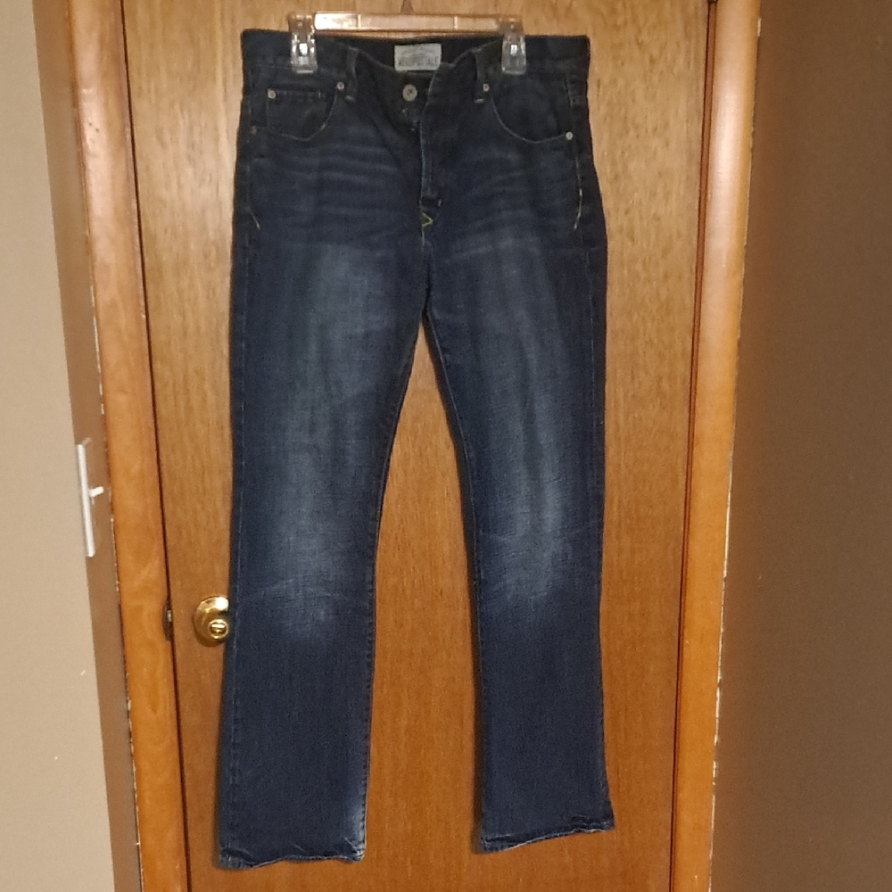 Aeropostale Mens Slim Bootcut Dark Wash Jeans 32/34.